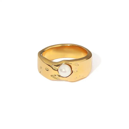 Vintage guld perle ring