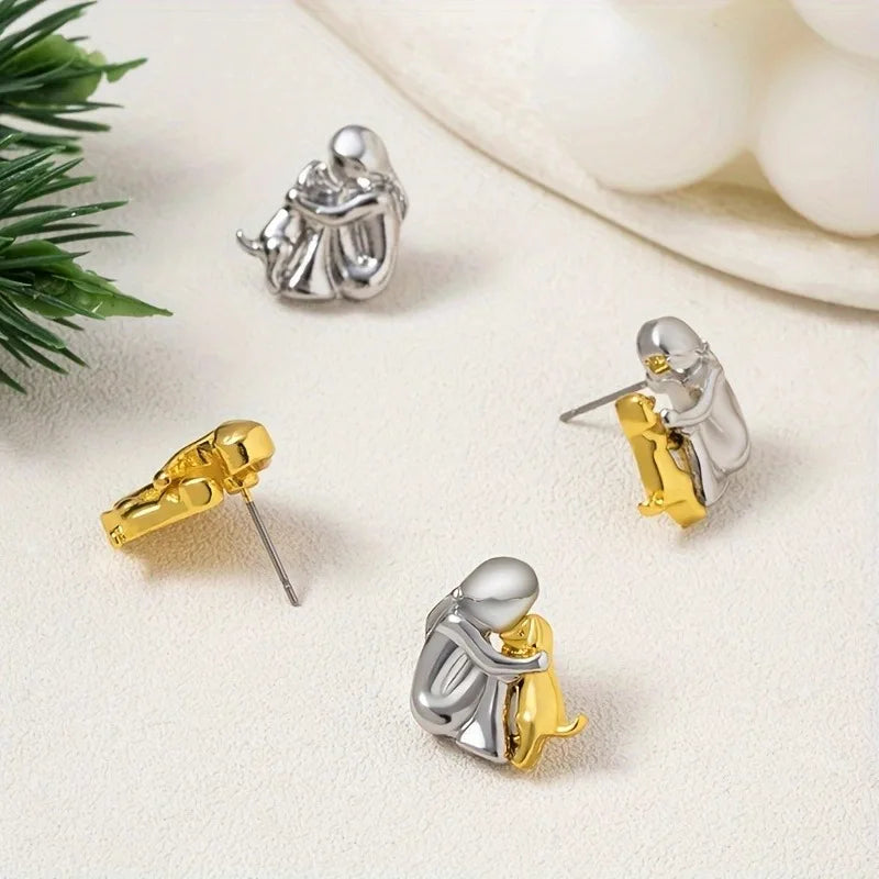 "Forever in Your Heart" Dog Hug Earrings