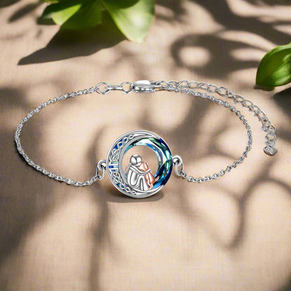 Adjustable Sterling Silver Dog Bracelet