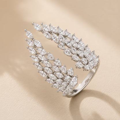 Timeless Wing Ring with Zirconia