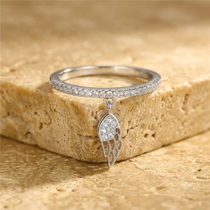 Timeless Angel Ring with Zirconia