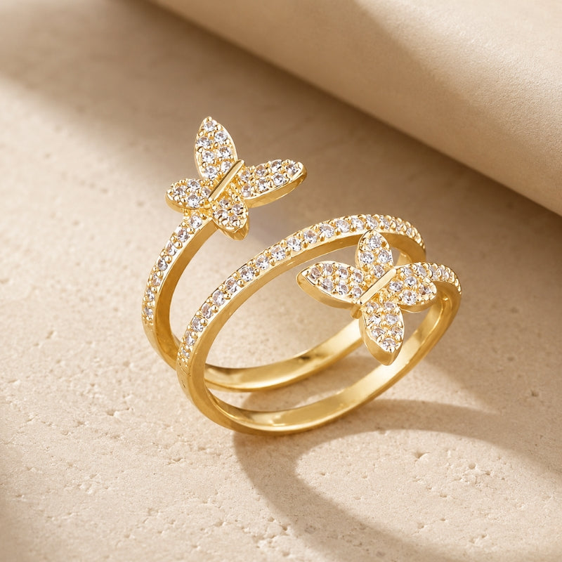 Lavish Butterfly Ring