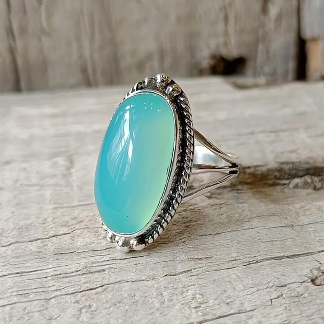 Vintage turquoise sterling silver statement ring