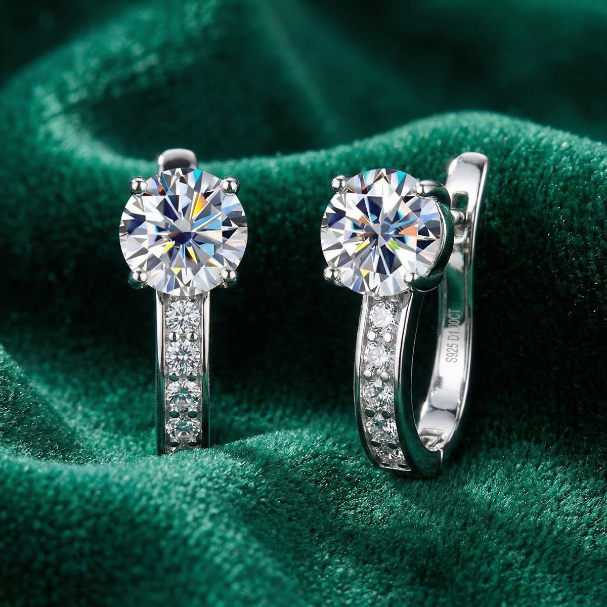 Huggies Moissanite Channel