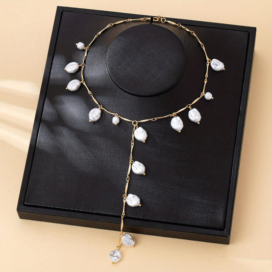 Pearl Cascade Y-halskæde
