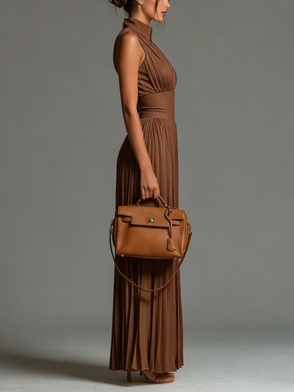 ZSÓFIA JUMPSUIT – PLISSERET CHIFFON MED BLOMSTER