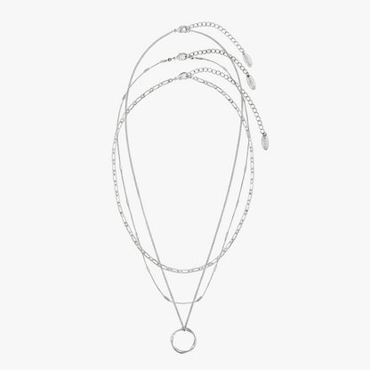Open three-strand necklace